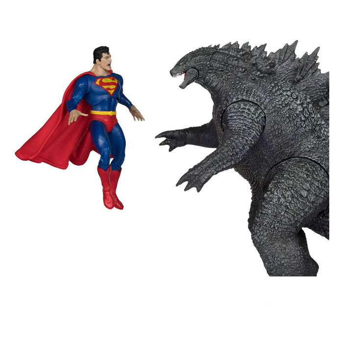 DC Justice League Monsterverse DC Multiverse Pack de 2 Figuras Superman Vs. Godzilla 30 cm