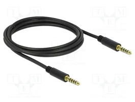 DeLOCK 85792 Cable de audio 4,4 mm 5 Pin conector a conector 2 m negro