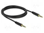 DeLOCK 85792 Cable de audio 4,4 mm 5 Pin conector a conector 2 m negro
