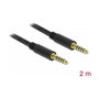 DeLOCK 85792 Cable de audio de 4,4 mm 5 Pin con conectores macho a macho de 2 m