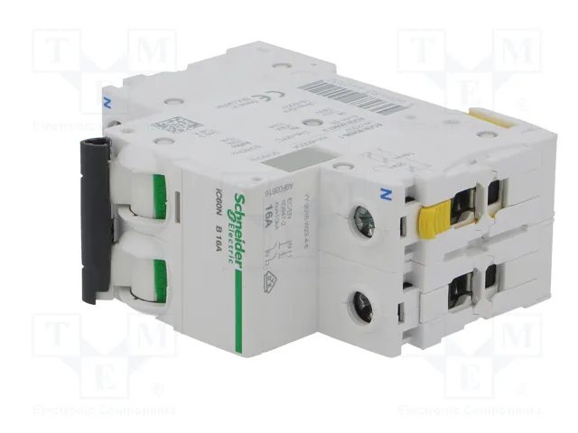 SCHNEIDER ELECTRIC Interruptor magnetotérmico iC60N 16A 1+N 6kA SCHNEIDER ELECTRIC Interruptor magnetotérmico iC60N 16A 1+N 6kA