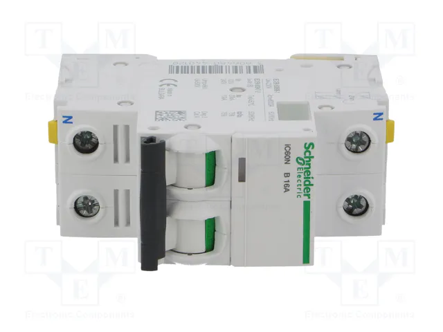 SCHNEIDER ELECTRIC Interruptor magnetotérmico iC60N 16A 1+N 6kA SCHNEIDER ELECTRIC Interruptor magnetotérmico iC60N 16A 1+N 6kA