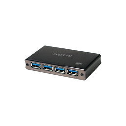 LogiLink Hub USB 3.0 de 4 puertos, Aluminio LogiLink Hub USB 3.0 de 4 puertos, Aluminio