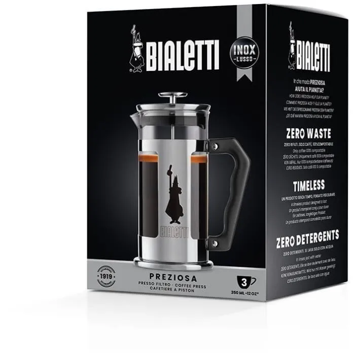 Bialetti 0003160/NP Cafetera de Prensa Francesa 350 ml Acero