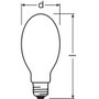 Ledvance Osram Bombilla Vapor de Sodio E27 50W 3700Lm 2000K Regulable Blanco Extra Cálido