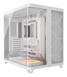 Corsair air 5400 lx-r rgb icue link midi tower blanco