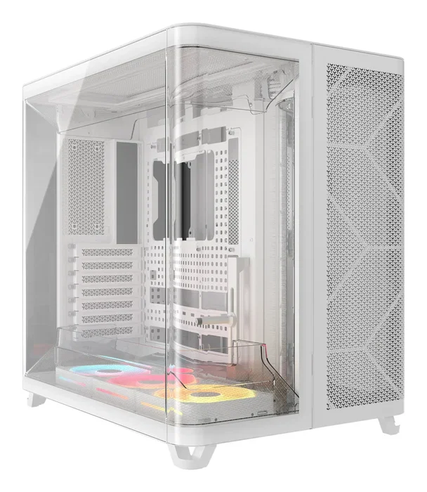 Corsair air 5400 lx-r rgb icue link midi tower blanco
