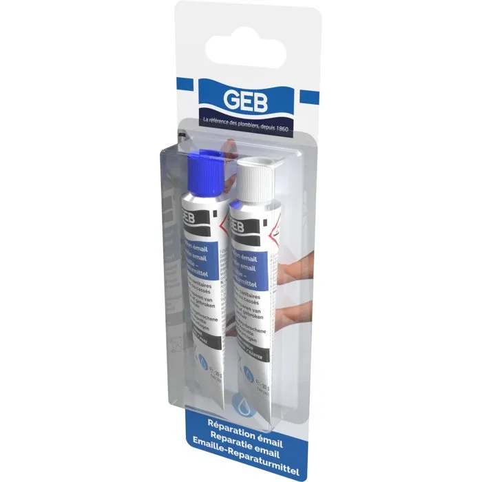 Geb GEB3283981069601 - Reparación de Esmalte - Dos Componentes - Blanco Geb GEB3283981069601 - Reparación de Esmalte - Dos Componentes - Blanco