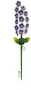 Galix G2622 Lámpara Solar Decorativa de Exterior Violeta, Metal 65 cm, 15 Micro LED Blanco Cálido, 3 Lúmenes