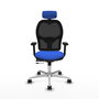 PIQUERAS Y CRESPO Silla de oficina Jorquera con mecanismo Sincro/Traslack Azul