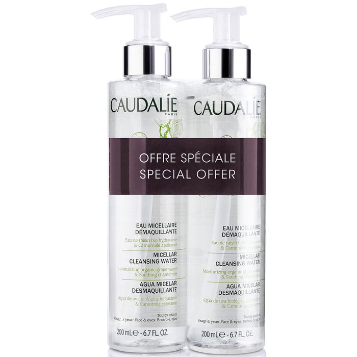 Set Duo, Caudalie, Caudalie, Limpieza, Agua micelar, Para todo tipo de pieles, 2 pzs, 200 ml