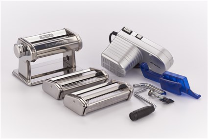 Ariete 1593 Pastamatic Máquina Automática para Hacer Pasta Fresca con 9 Capas de Grosor y 4 Formatos de Pasta