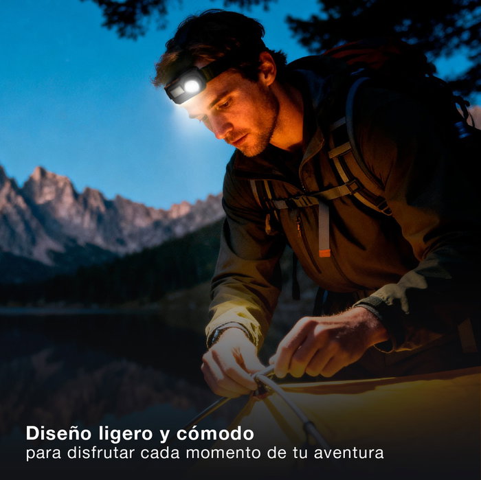 GSC Evolution Linterna de cabeza LED 1W recargable