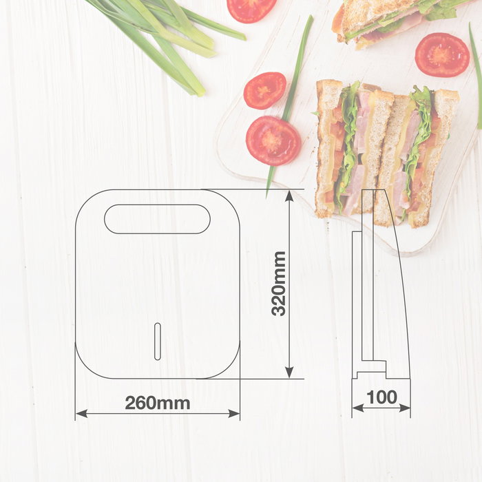 Väline Sandwichera Namsok para 4 sándwiches, 1400W Väline Sandwichera Namsok para 4 sándwiches, 1400W