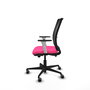PIQUERAS Y CRESPO Silla de oficina Haches Rosa y Negro