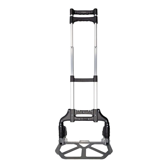 Edm Carrito de transporte reforzado plegable con ruedas, capacidad 60kg, aluminio