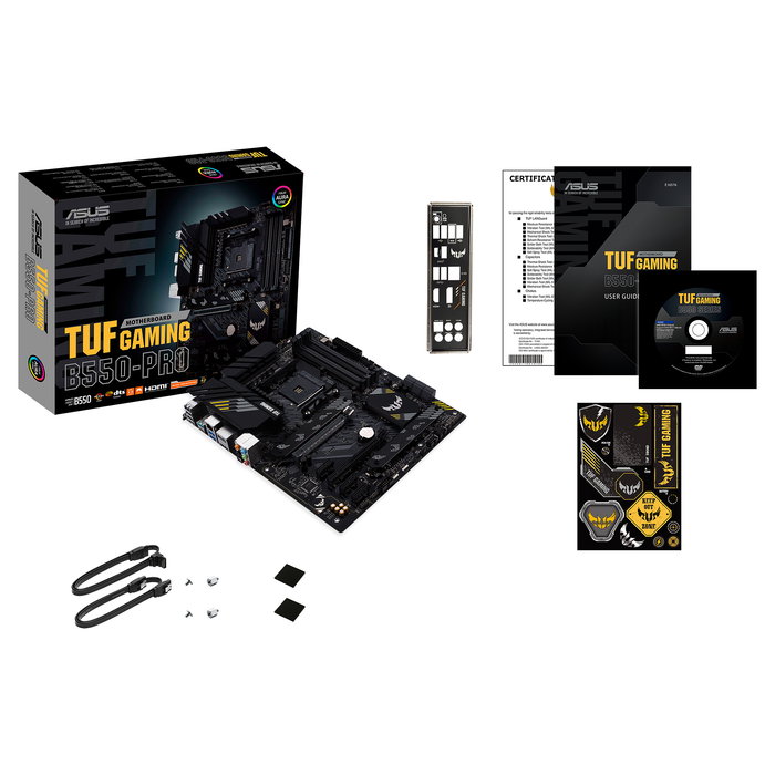 Asus TUF GAMING B550-PRO, Placa base AMD B550, ATX, Negro, 90MB17R0-M0EAY0