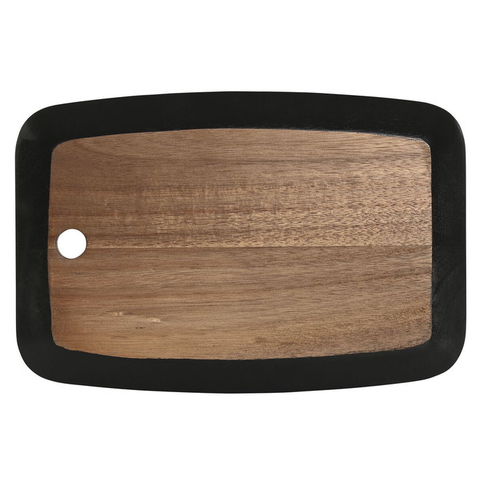 DKD Home Decor Tabla de Cortar Acacia con Pizarra Negra 30x20x1,8 cm