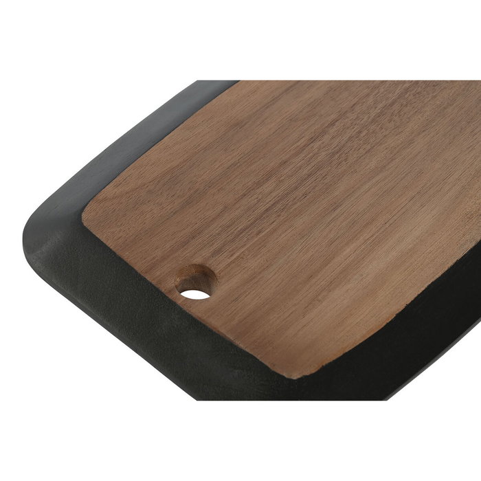 DKD Home Decor Tabla de Cortar Acacia con Pizarra Negra 30x20x1,8 cm