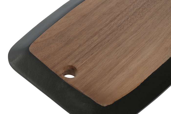 DKD Home Decor Tabla Cortar 20x30cm Acacia Pizarra Negro Natural DKD Home Decor Tabla Cortar 20x30cm Acacia Pizarra Negro Natural