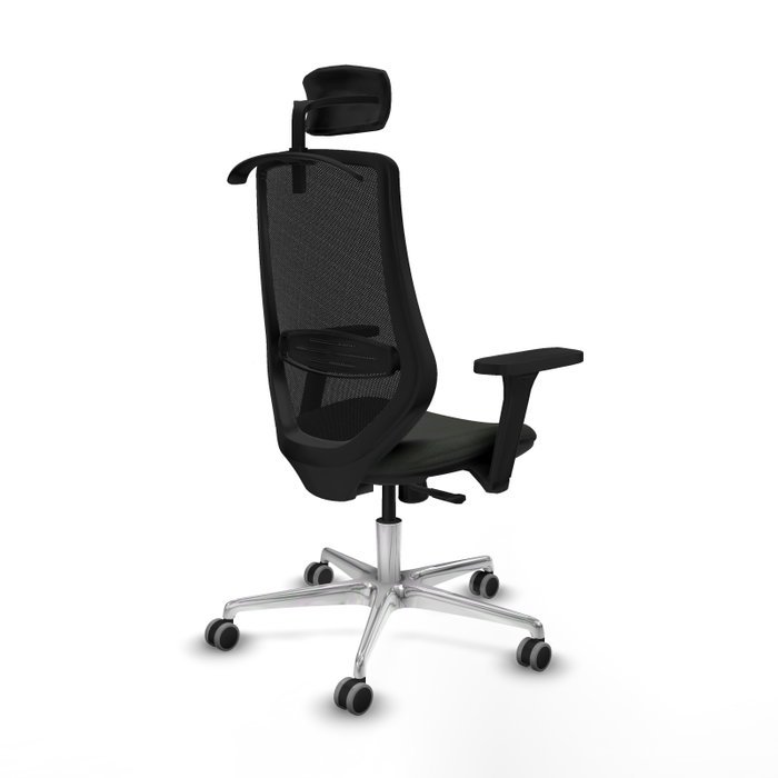 PIQUERAS Y CRESPO Silla de oficina Mardos con mecanismo Sincro, Negro