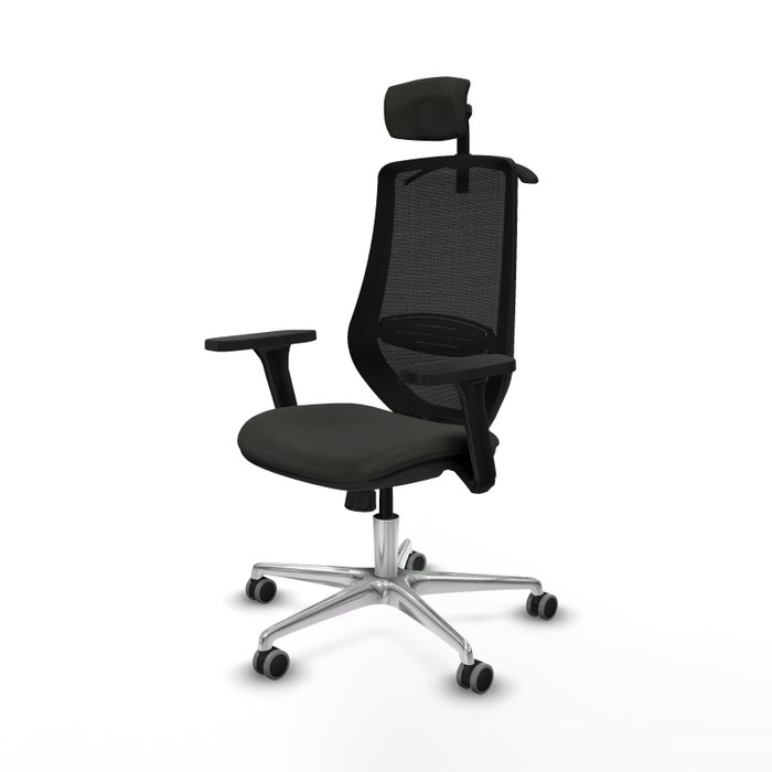 PIQUERAS Y CRESPO Silla de oficina Mardos con mecanismo Sincro, Negro