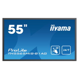 iiyama ProLite TH5565MIS-B1AG 55 Pulgadas (139.7 cm) Monitor IPS Full HD 1920 x 1080 Pantalla Tactil para Senalizacion Digital 24/7, 4xHDMI, VESA 400x400, Altavoces 20W, Negro