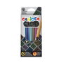Carioca Metallic Lápices de Colores Hexagonales de 12 Colores Surtidos