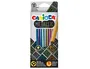 Carioca Lápices de Colores Metalizados Hexagonal Mina 3,3 mm Caja de 12 Colores Surtidos para Manualidades