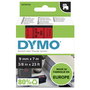 Dymo Cinta D1 Negro sobre Rojo 9mm x 7m