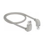 DeLOCK 85861 Cable de red RJ45 Cat.6 S/FTP angulado 0,5 m Gris