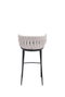 DKD Home Decor Taburete Moderno Beige Metal Poliester Trenzado 44 x 104 x 47 cm (2 Unidades)