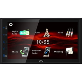 JVC KW-M180DBT Receptor de Medios para Coche Negro