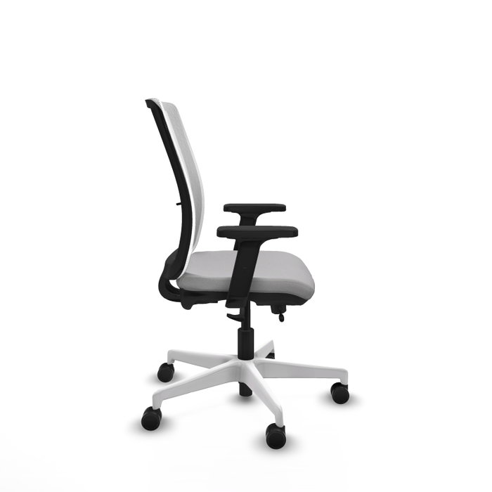 PIQUERAS Y CRESPO Silla de oficina Haches Gris claro y Blanco
