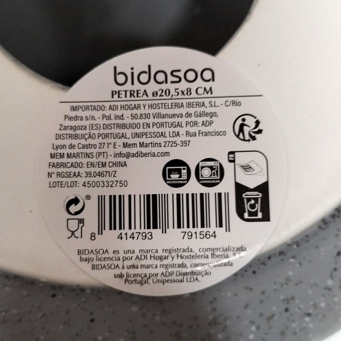 Bidasoa Plato de Degustación PETREA Gris Bidasoa Plato de Degustación PETREA Gris