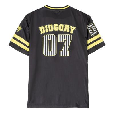 Camiseta de Manga Corta Harry Potter Hufflepuff Negro M