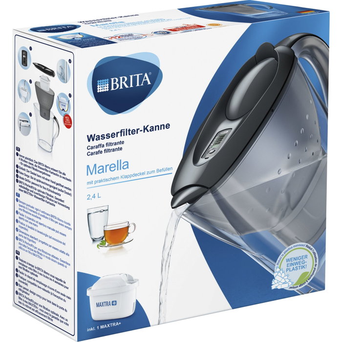Brita Marella graphite Jarra de filtración de agua Brita Marella graphite Jarra de filtración de agua