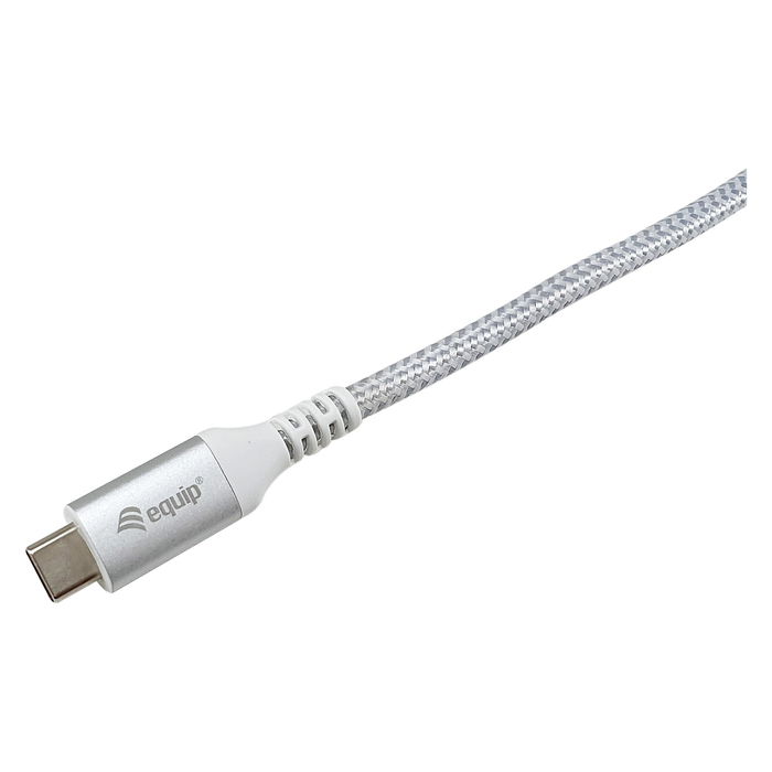 EQUIP Cable Extensión USB-C 3.2 Gen 2 Macho/Hembra 0.50m 10Gbps 4K@60Hz Blanco 128375