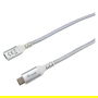 EQUIP Cable Extensión USB-C 3.2 Gen 2 Macho/Hembra 0.50m 10Gbps 4K@60Hz Blanco 128375