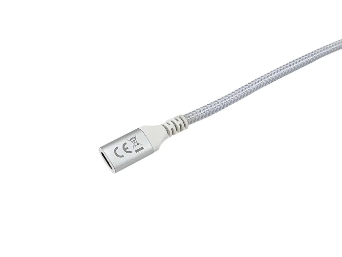 Equip 128375 Cable Alargador/Extensión USB-C 3.2 Gen 2 (10 Gbps, 100W, 4K@60Hz) Macho a Hembra 0.5m Blanco