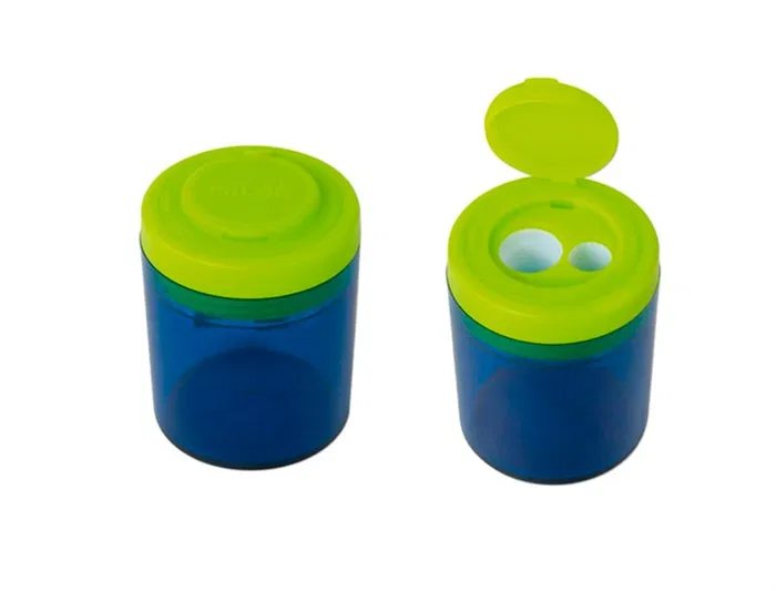 Milan Sacapuntas Plástico 2 Usos + 4 Gomas de Borrar Colección 430