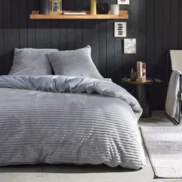 Today Juego de Cama HOY Acanalado Doble 220 x 240 cm Gris Lisos - TOD1731713921764