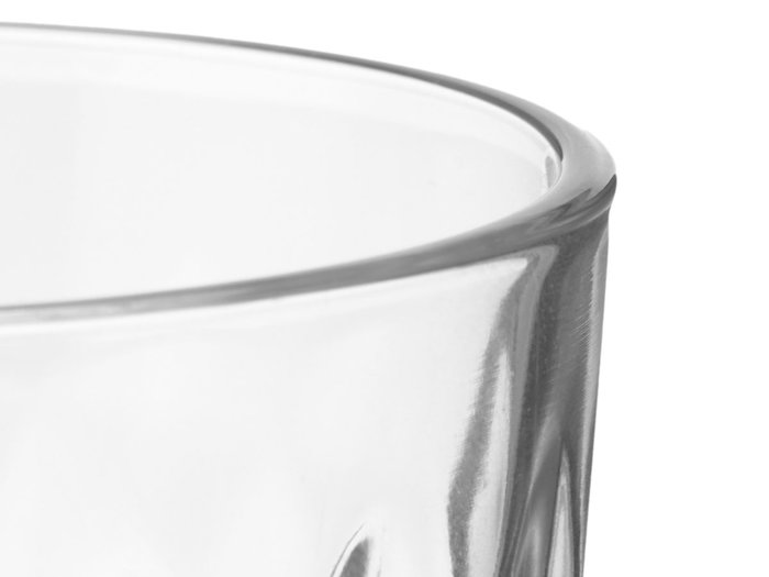Vivalto Set 4 Vasos Vidrio Diamante 360 ml 21x16.5x10.5 cm (Set de 6)