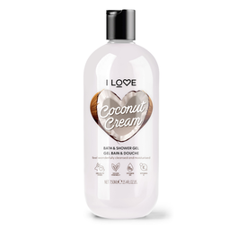 Coconut & Cream, Hidratante, Gel de ducha, Para todo tipo de pieles, 750 ml
