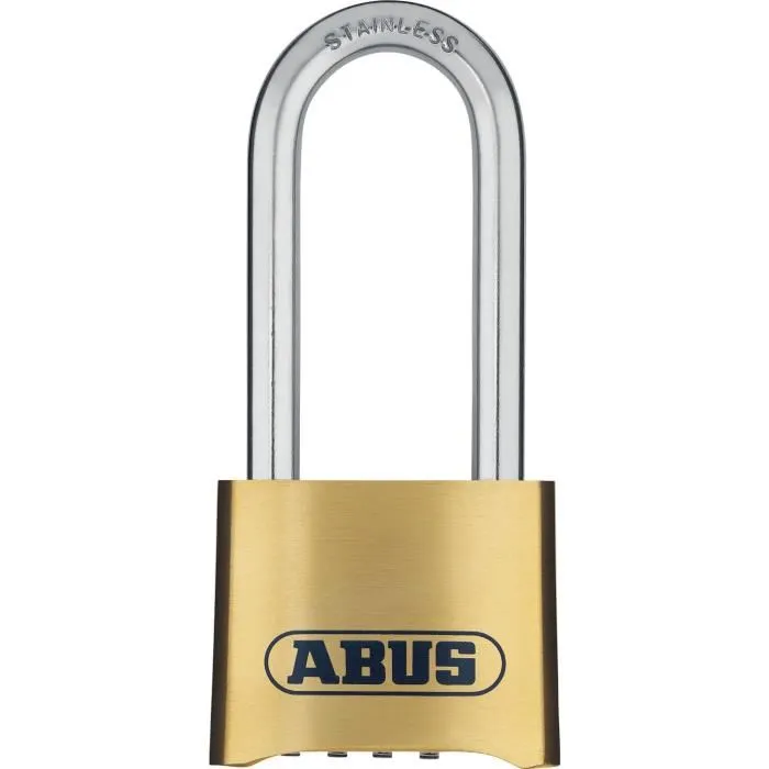 Abus 180IB/50HB63 B/DFNLI Candado Combinado Cuerpo Latón Forjado Mango Acero Inoxidable Código Numérico Abus 180IB/50HB63 B/DFNLI Candado Combinado Cuerpo Latón Forjado Mango Acero Inoxidable Código Numérico
