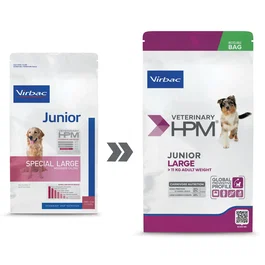 Virbac Pienso Veterinary Junior Large Dog 12 kg para Perros Jóvenes de Razas Grandes | Control de Peso y Refuerzo Articular | Baja en Alérgenos