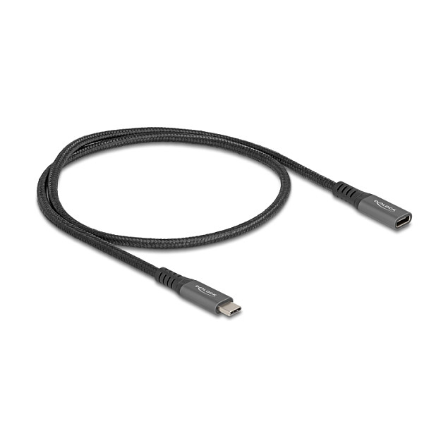 DeLOCK Cable de Extensión USB Type-C Macho a Hembra 10 Gbps 100 W 0,5 m Gris Metal DeLOCK Cable de Extensión USB Type-C Macho a Hembra 10 Gbps 100 W 0,5 m Gris Metal