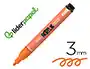 Liderpapel Rotulador Acrilico Base Agua Todo Tipo de Superficie Punta Redonda 3 mm Naranja