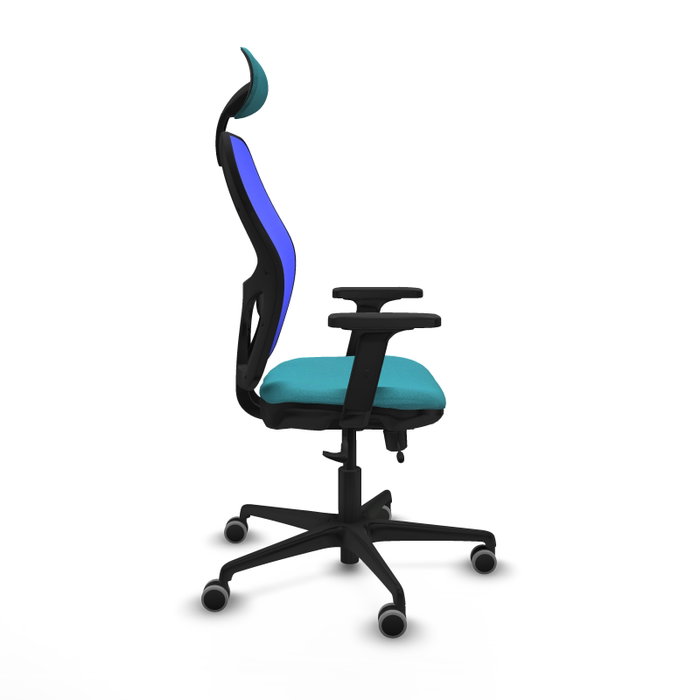PIQUERAS Y CRESPO Silla de oficina Jorquera con mecanismo Sincro/Traslack Turquesa y Azul PIQUERAS Y CRESPO Silla de oficina Jorquera con mecanismo Sincro/Traslack Turquesa y Azul