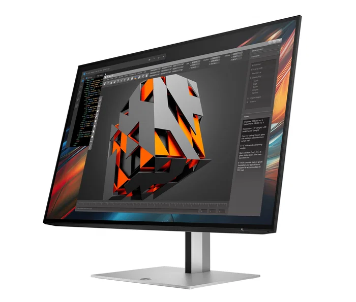 HP Pro Serie 7 Monitor Profesional 24" WUXGA 1920x1200 USB-C 100W con Carga, Pantalla IPS 100Hz, Ajustable en Altura, Pivote, Negro/Plata - Modelo 724pu